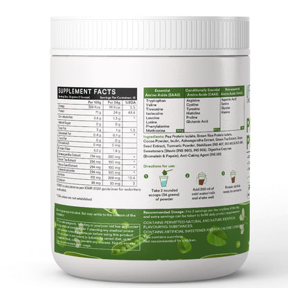 LIFENOW Vegan Plant Protein Powder, 24g Protein (Chocolate Flavour)
