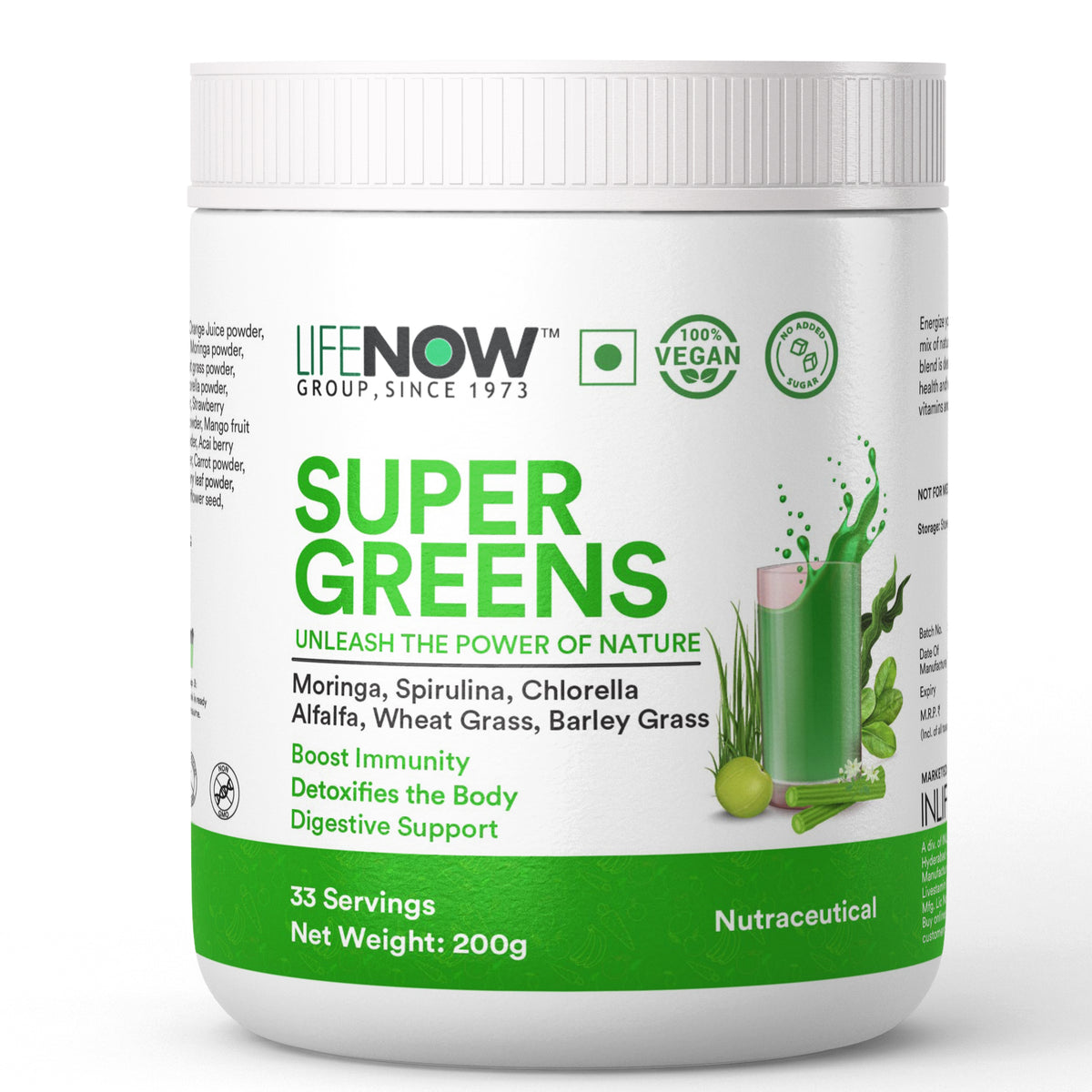 Life Super Help LIFENOW SUPER GREENS FUSION | Vital Nutrients, Fiber, Antioxidants, Su